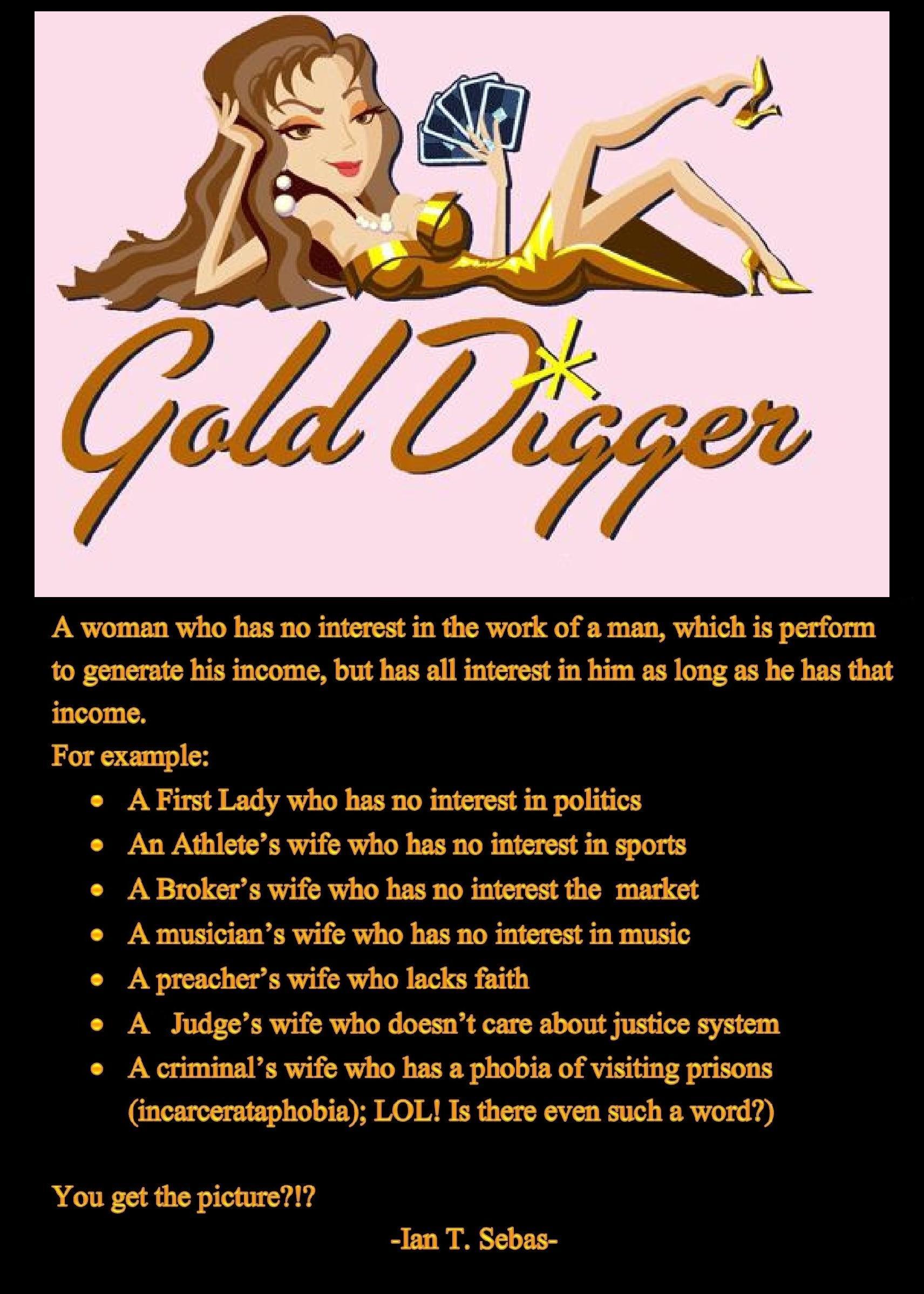 Definition & Meaning of Gold digger